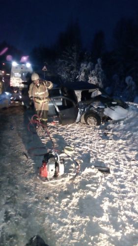 Три человека пострадали в ДТП в Сосногорском районе